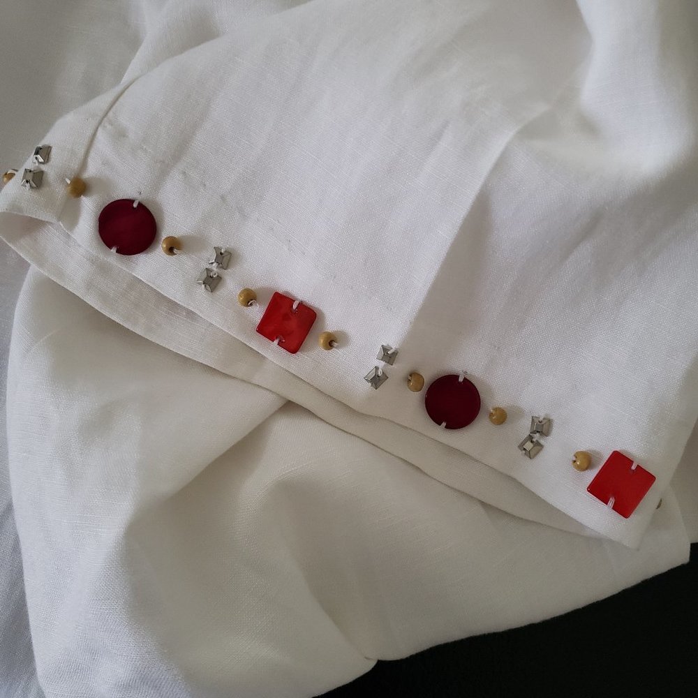 Ruby Rd. Ladies Size 18 White Linen (Lined) pants